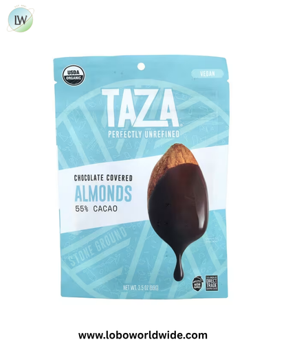 Taza Chocolate, Chocolate Covered Almonds,3.5 oz (99 g)