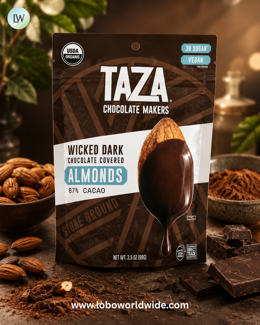 Taza Chocolate, Chocolate Covered Almonds,3.5 oz (99 g)