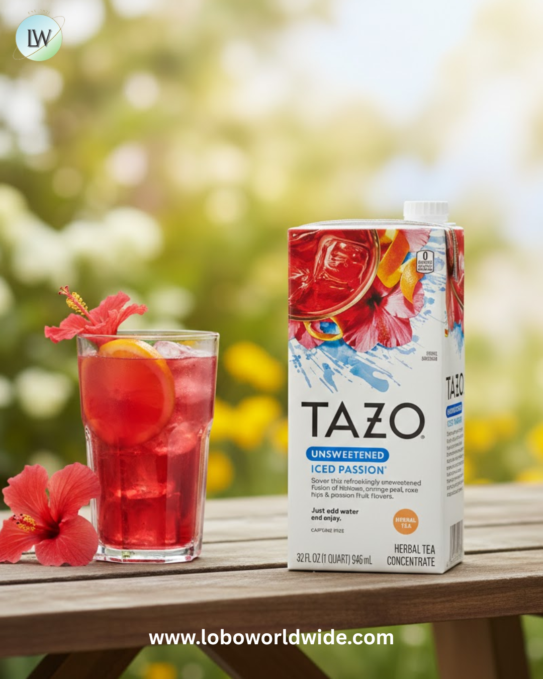 Tazo 32 fl. oz. Unsweetened Iced Passion Tea 1:1 Concentrate