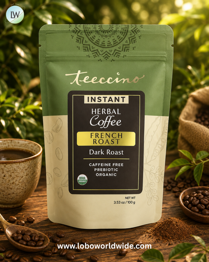 Teeccino, Instant Herbal Coffee, Caffeine Free, 3.53 oz (100 g)
