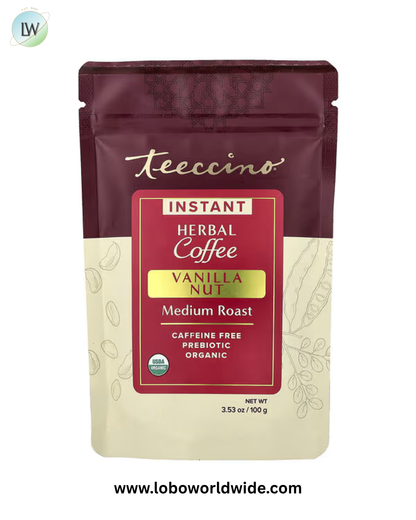 Teeccino, Instant Herbal Coffee, Caffeine Free, 3.53 oz (100 g)