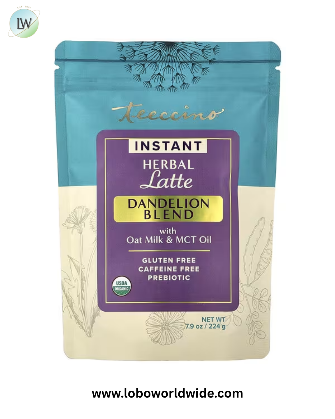 Teeccino, Instant Herbal Latte, Caffeine Free, 7.9 oz (224 g)