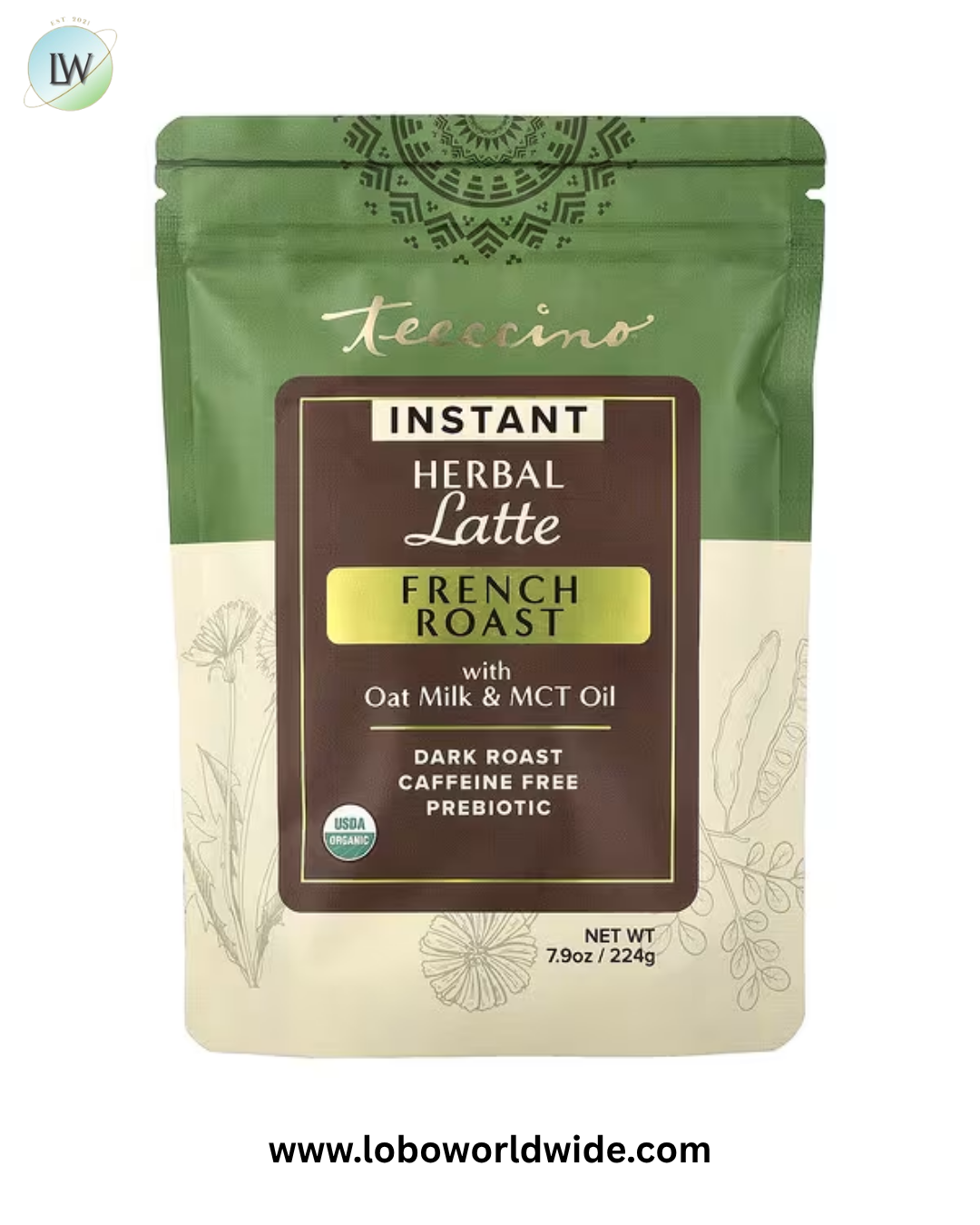 Teeccino, Instant Herbal Latte, Caffeine Free, 7.9 oz (224 g)