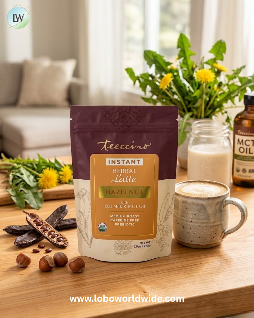 Teeccino, Instant Herbal Latte, Caffeine Free, 7.9 oz (224 g)