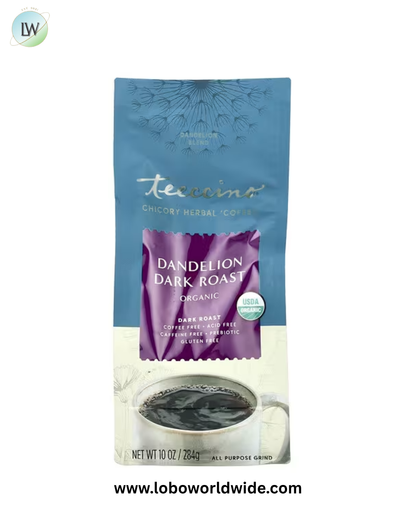 Teeccino, Organic Chicory Herbal Coffee, Dark Roast, Caffeine Free