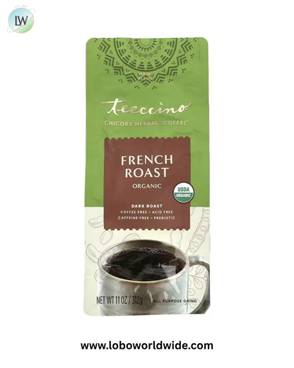 Teeccino, Organic Chicory Herbal Coffee, Dark Roast, Caffeine Free