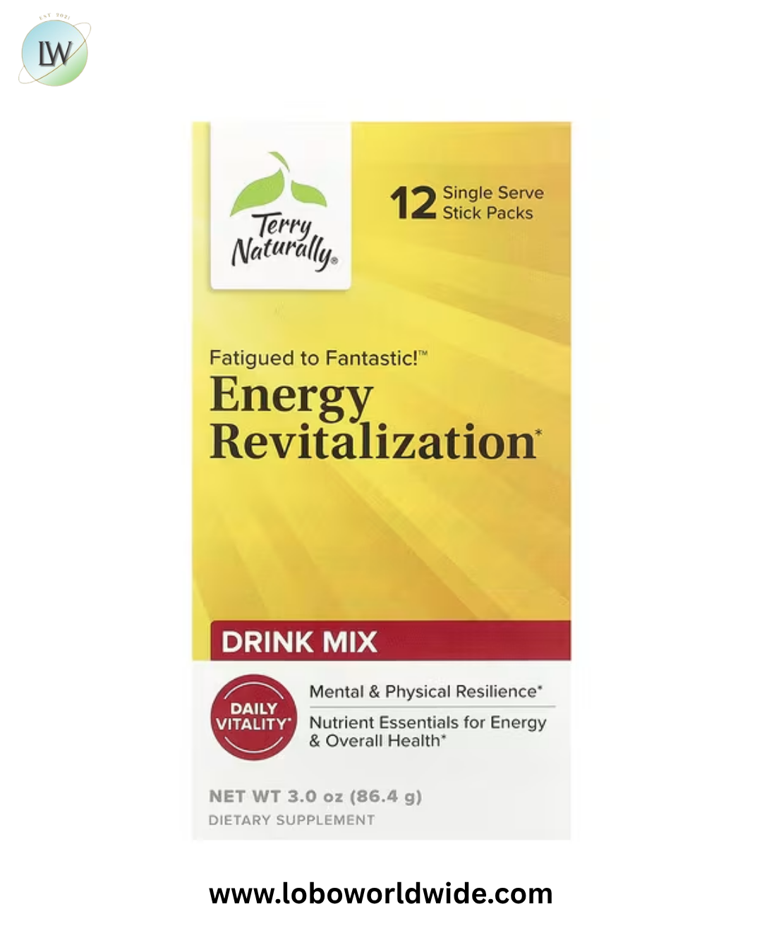 Terry Naturally, Fatigued to Fantastic!™ Energy Revitalization Drink Mix