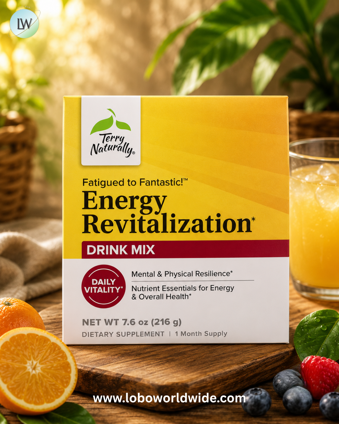 Terry Naturally, Fatigued to Fantastic!™ Energy Revitalization Drink Mix