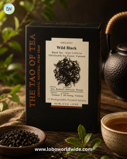 The Tao of Tea, Organic Black Tea, Wild Black, 15 Pyramid Sachets, 1.32 oz (37.5 g)