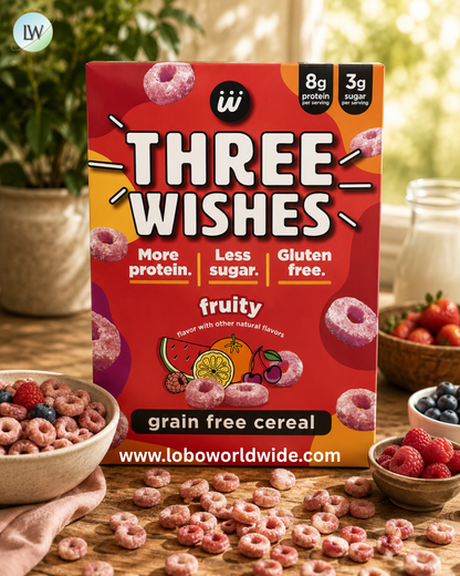 Three Wishes, Grain Free Cereal, Fruity, 8.6 oz (245 g)