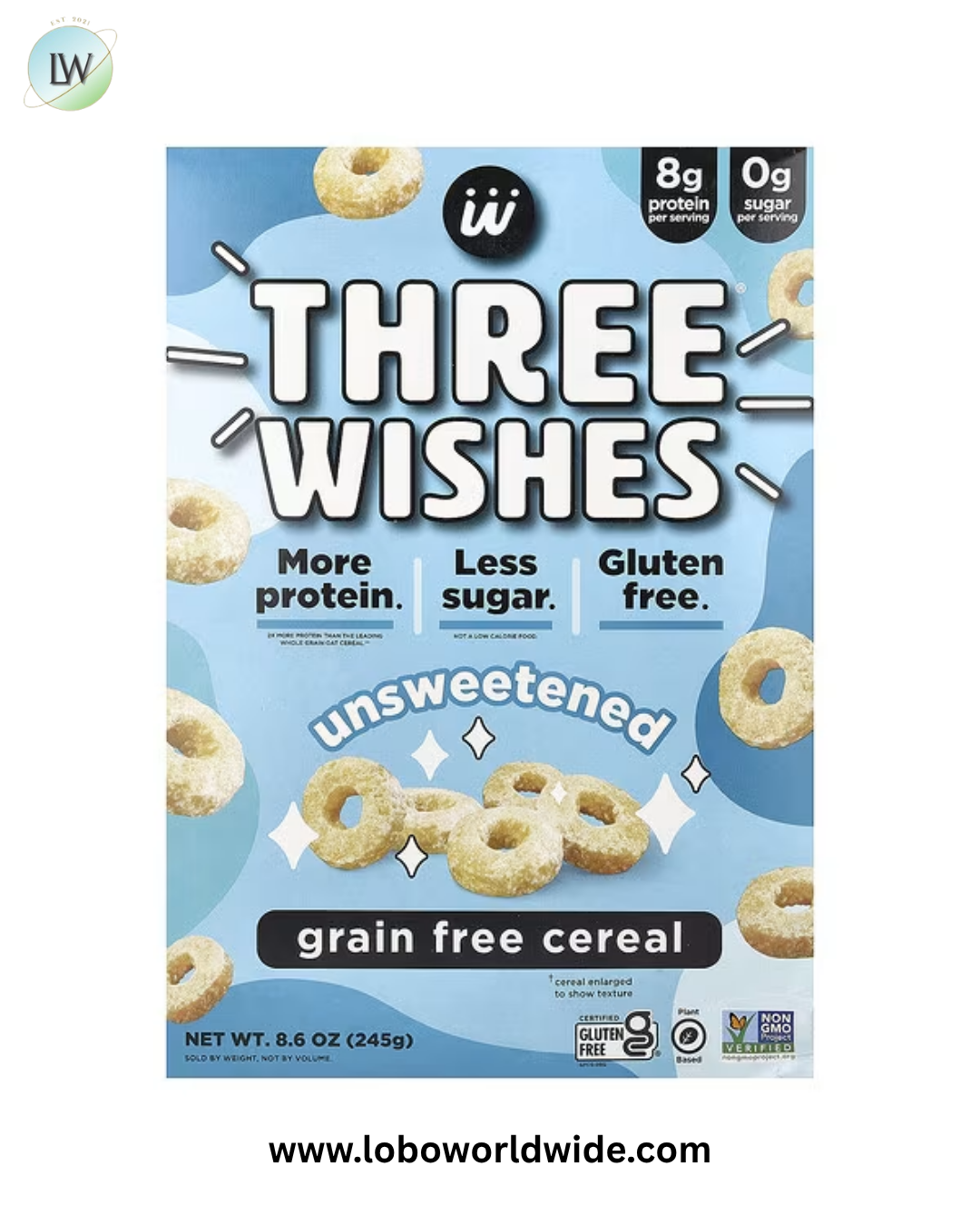 Three Wishes, Grain Free Cereal, 8.6 oz (245 g)