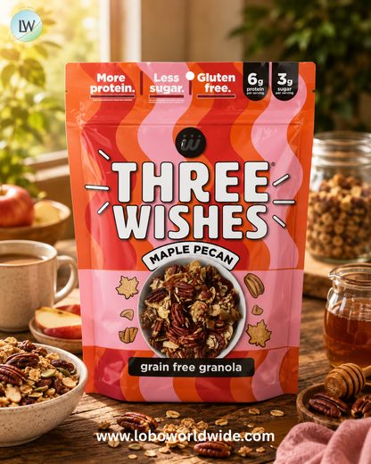 Three Wishes, Grain Free Granola, 8 oz ( 227 g)