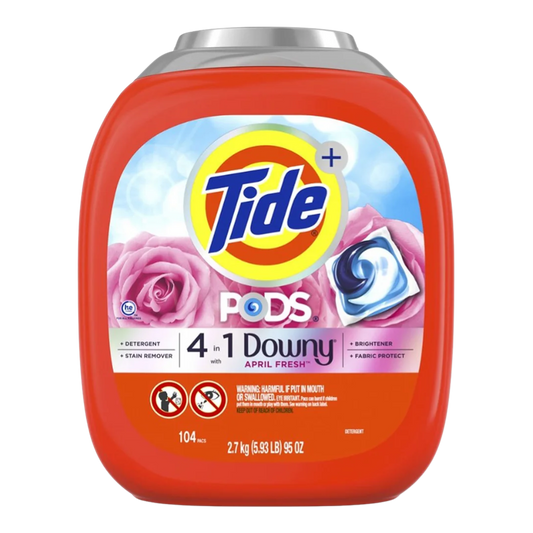 Tide Pods with Downy Laundry Detergent Pods, April Fresh, 104-count