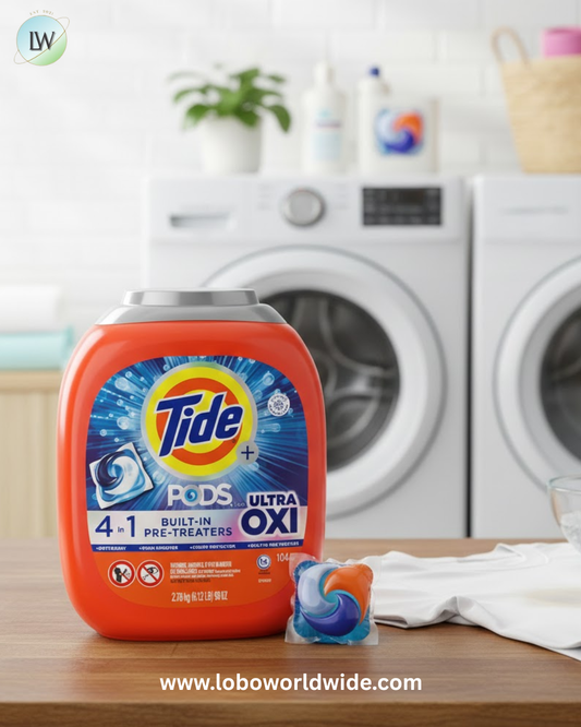 Tide Pods with Ultra Oxi Laundry Detergent Pods, 104-count