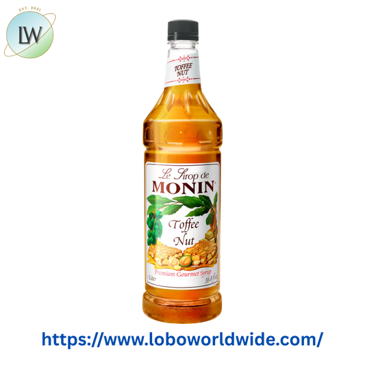 Monin Premium Toffee Nut Flavoring Syrup 1 Liter