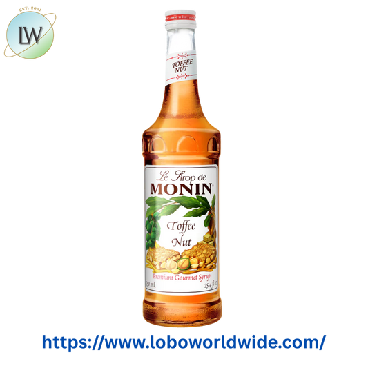 Monin Premium Toffee Nut Flavoring Syrup 750 mL