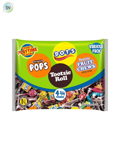 Tootsie Playtime Mix Candy, Variety Pack, 76 oz.
