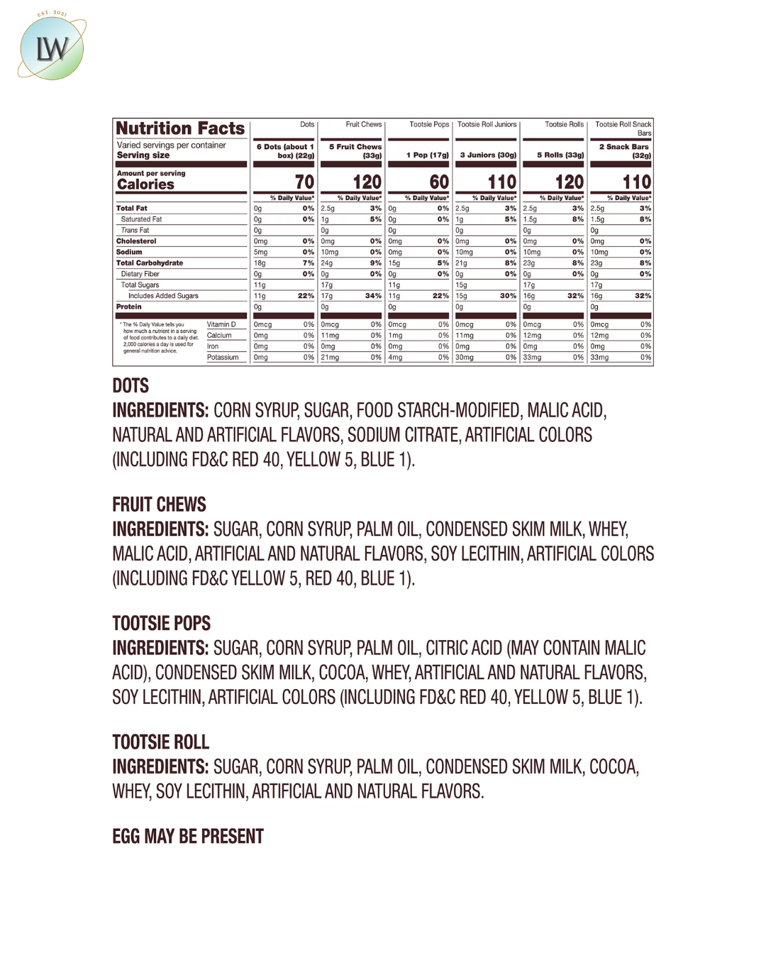 Tootsie Playtime Mix Candy, Variety Pack, 76 oz.