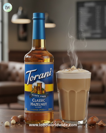 Torani Sugar-Free Flavoring Syrup 750 mL Glass Bottle - 12/Case (Various Flavors)