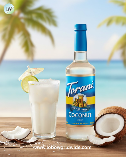 Torani Sugar-Free Flavoring Syrup 750 mL Glass Bottle - 12/Case (Various Flavors)