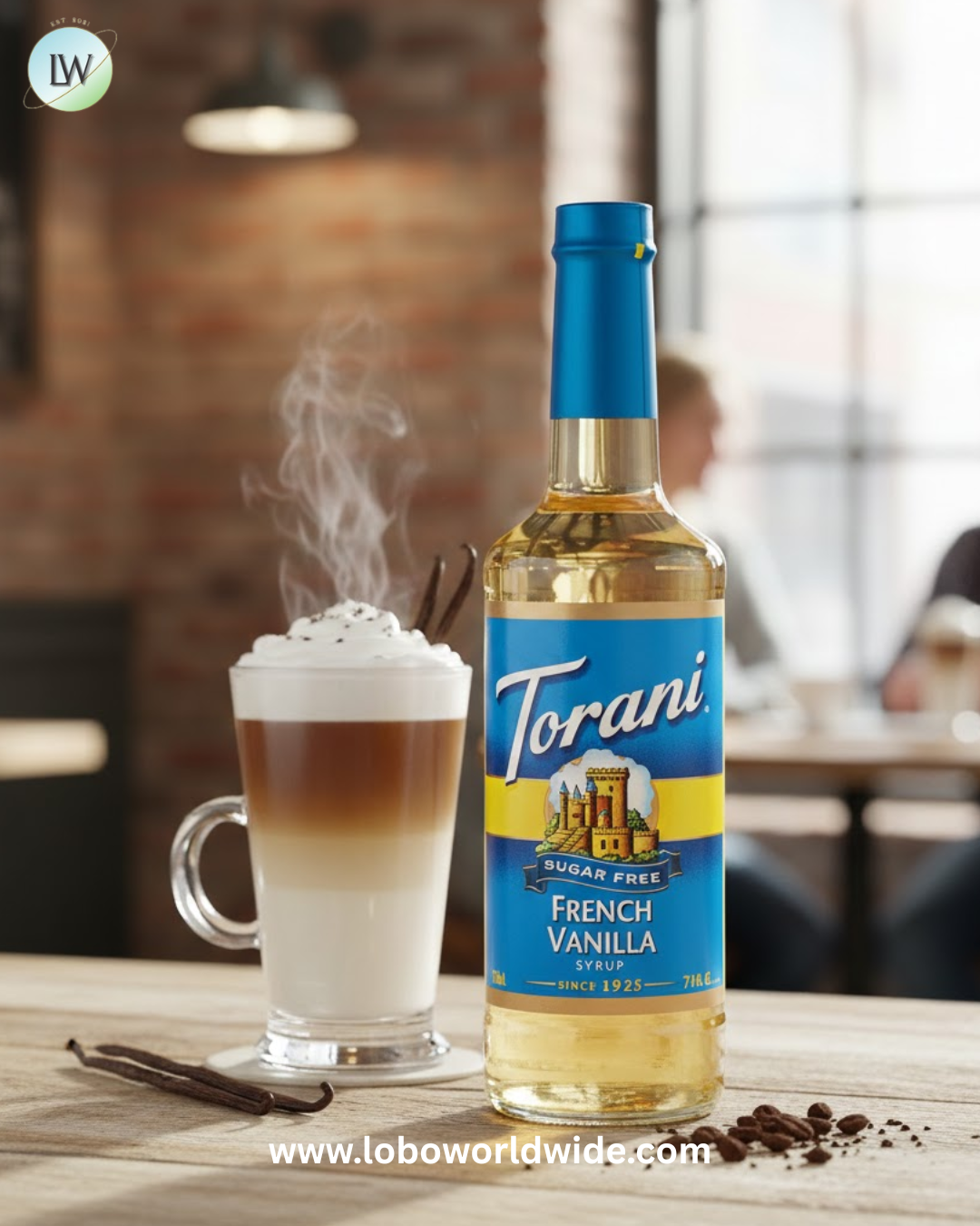 Torani Sugar-Free Flavoring Syrup 750 mL Glass Bottle - 12/Case (Various Flavors)