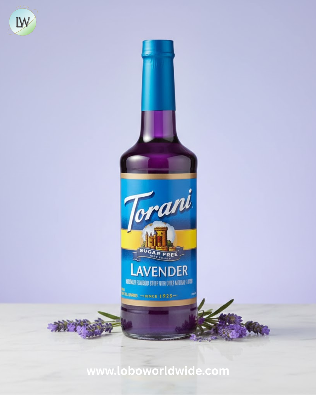 Torani Sugar-Free Flavoring Syrup 750 mL Glass Bottle - 12/Case (Various Flavors)