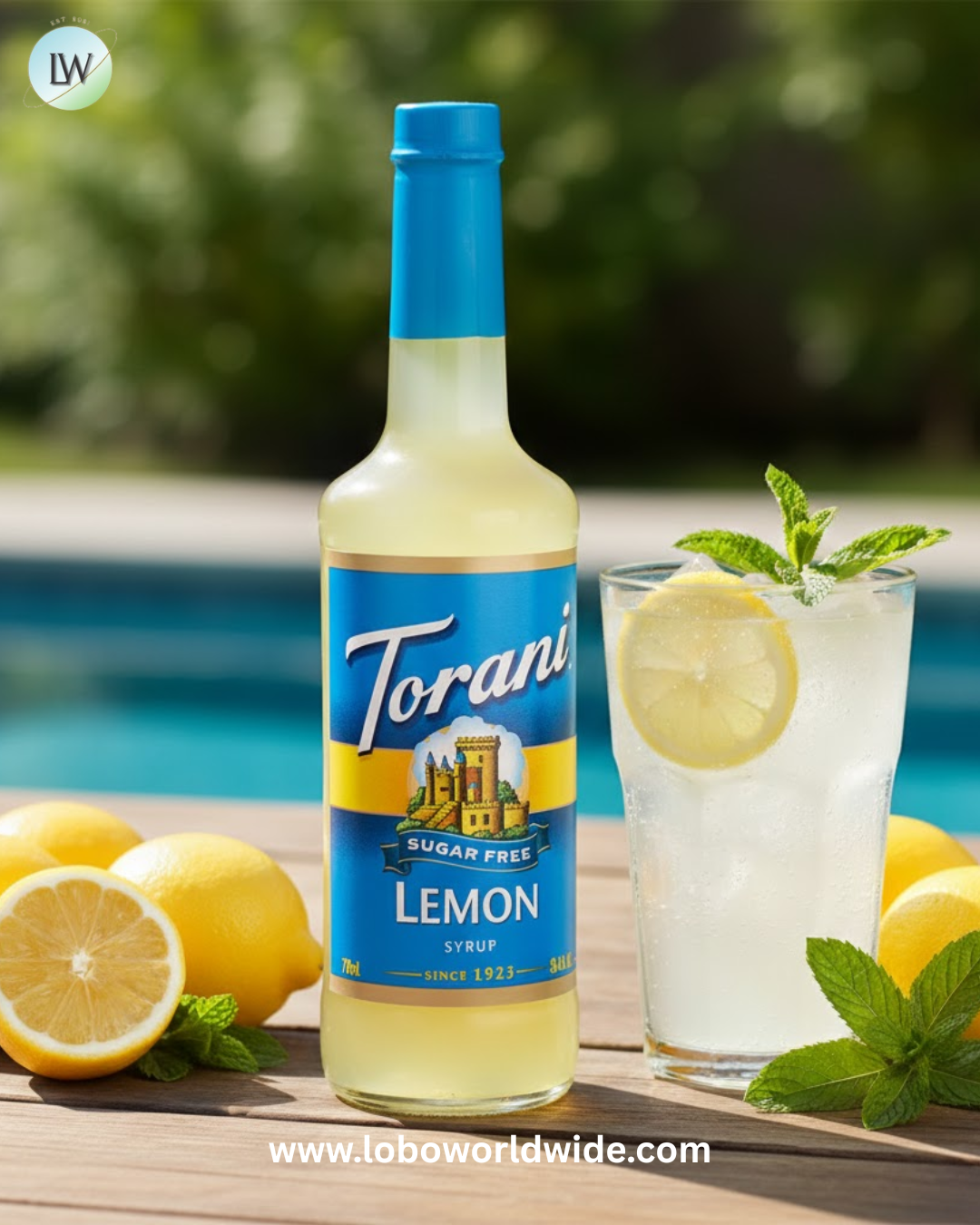 Torani Sugar-Free Flavoring Syrup 750 mL Glass Bottle - 12/Case (Various Flavors)