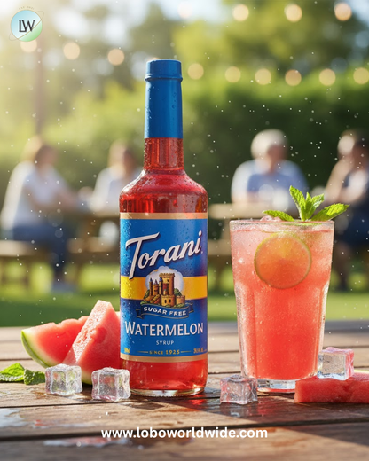 Torani Sugar-Free Flavoring Syrup 750 mL Glass Bottle - 12/Case (Various Flavors)