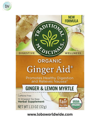 Traditional Medicinals, Caffeine Free, 16 Wrapped Tea Bags