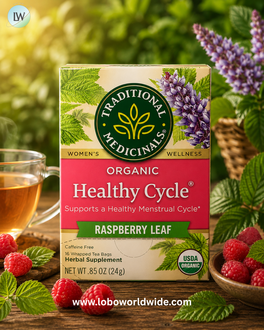 Traditional Medicinals, Caffeine Free, 16 Wrapped Tea Bags