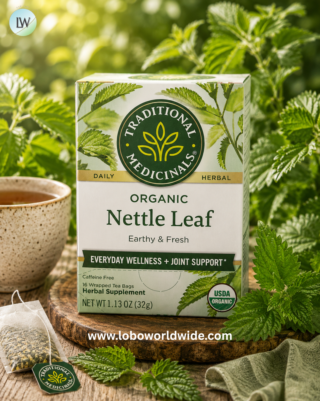 Traditional Medicinals, Caffeine Free, 16 Wrapped Tea Bags