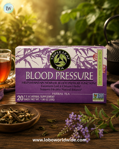 Triple Leaf Tea, Blood Pressure Herbal Tea, 20 Tea Bags, 1.06 oz (30 g)