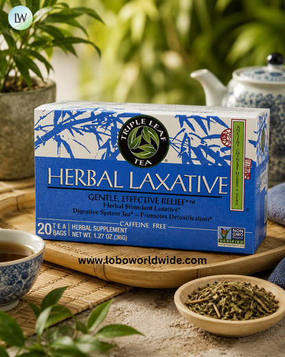 Triple Leaf Tea, Herbal Laxative, Caffeine Free , 20 Tea Bags, 1.27 oz (36 g)