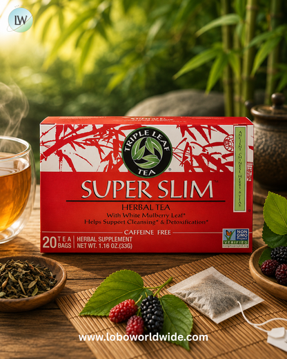Triple Leaf Tea, Super Slim Herbal Tea, Caffeine-Free, 20 Tea Bags, 1.16 oz (33 g)
