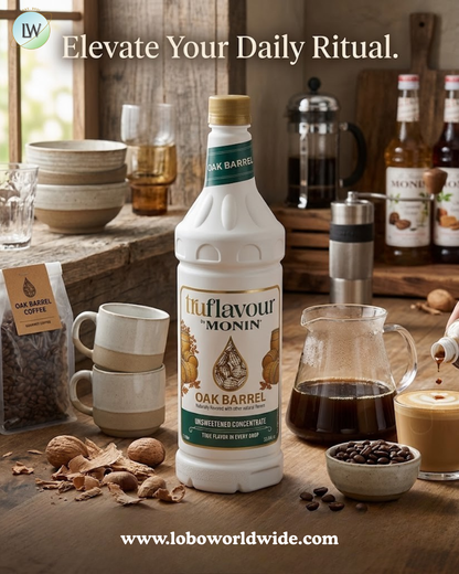 Monin TruFlavour Unsweetened Flavor Concentrate, 1 L (Various Flavours)