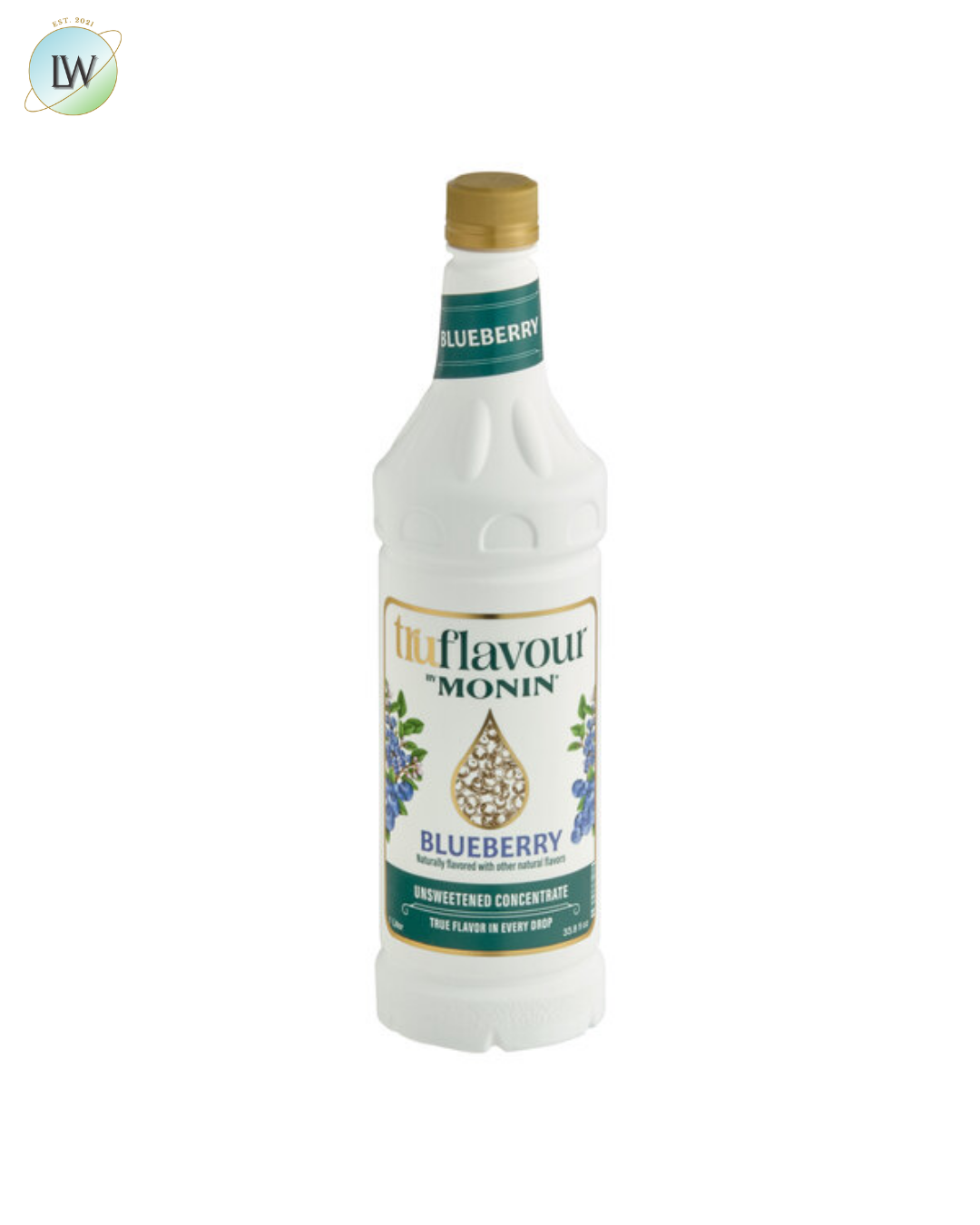 Monin TruFlavour Unsweetened Flavor Concentrate, 1 L (Various Flavours)