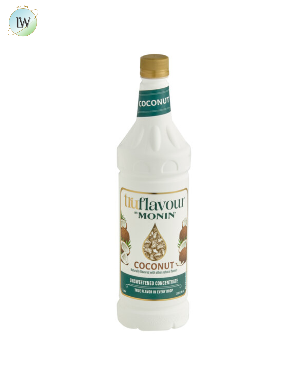 Monin TruFlavour Unsweetened Flavor Concentrate, 1 L (Various Flavours)