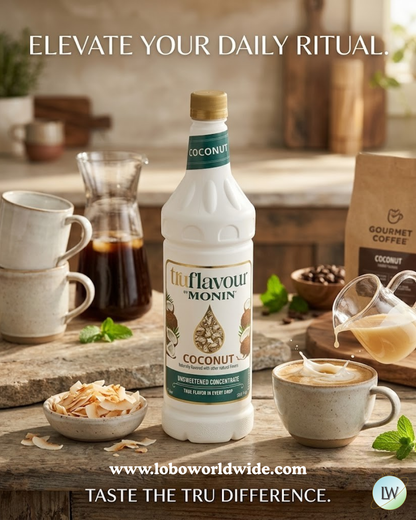 Monin TruFlavour Unsweetened Flavor Concentrate, 1 L (Various Flavours)
