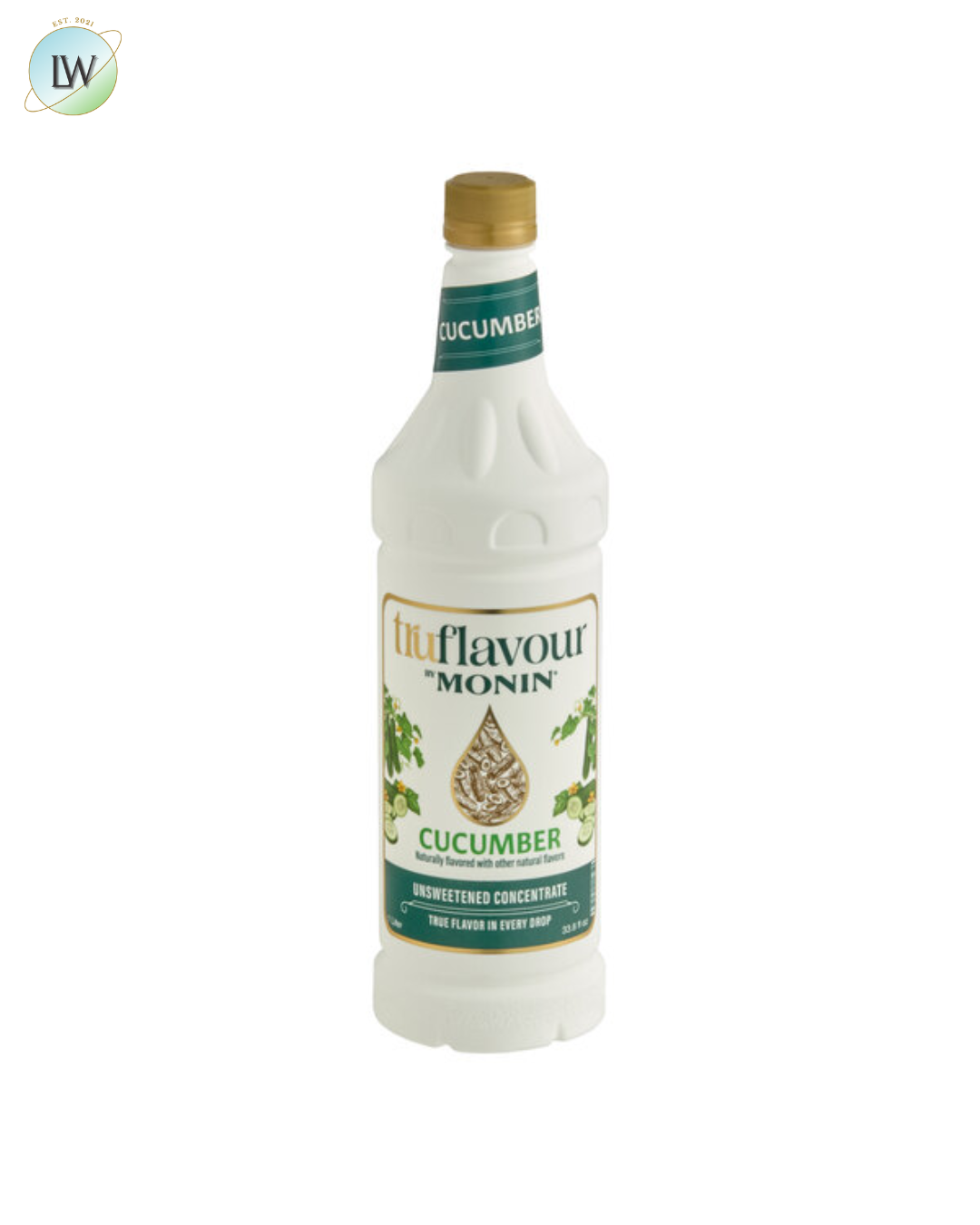 Monin TruFlavour Unsweetened Flavor Concentrate, 1 L (Various Flavours)
