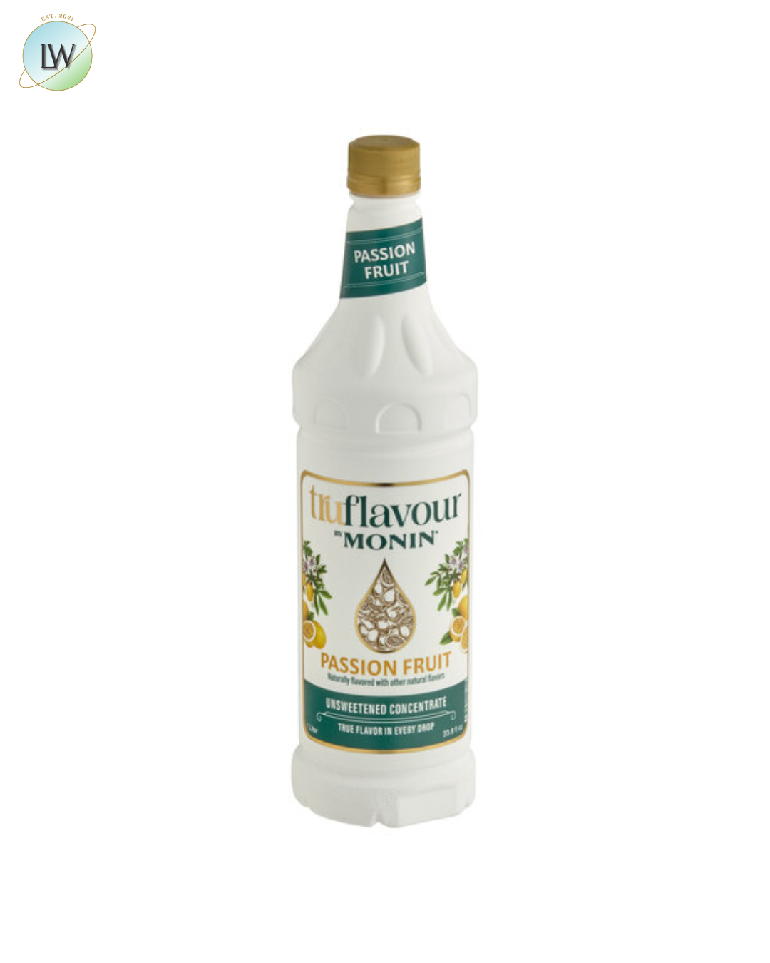 Monin TruFlavour Unsweetened Flavor Concentrate, 1 L (Various Flavours)