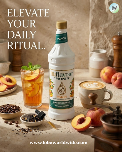 Monin TruFlavour Unsweetened Flavor Concentrate, 1 L (Various Flavours)