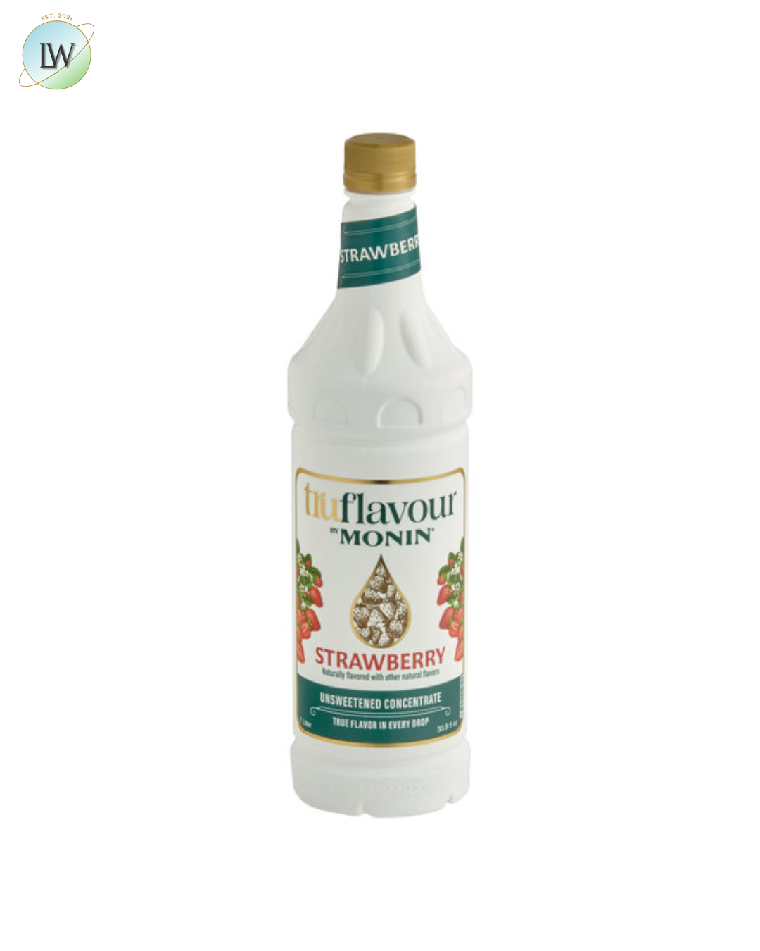 Monin TruFlavour Unsweetened Flavor Concentrate, 1 L (Various Flavours)