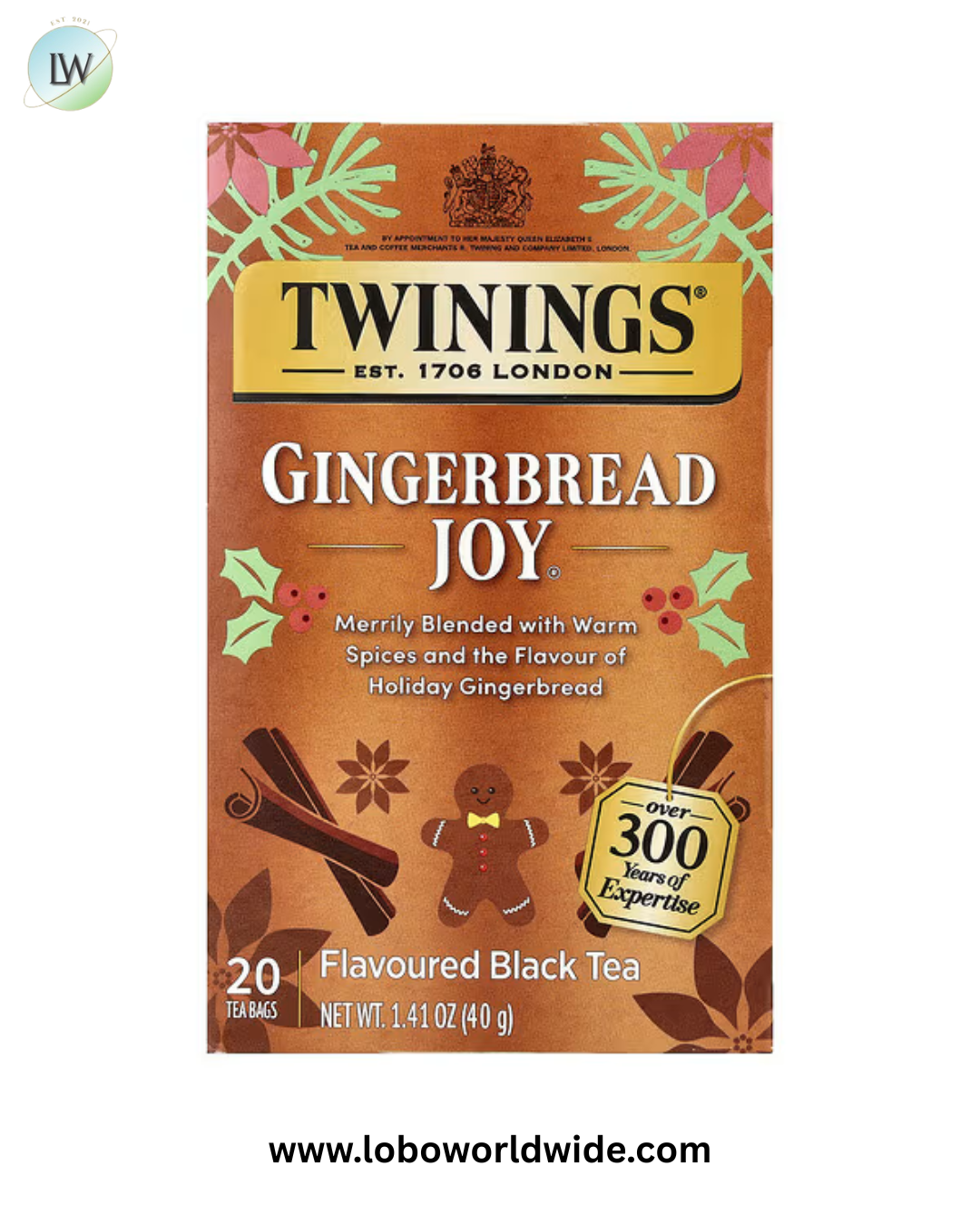 Twinings, Flavored Black Tea, 20 Tea Bags, 1.41 oz (40 g)