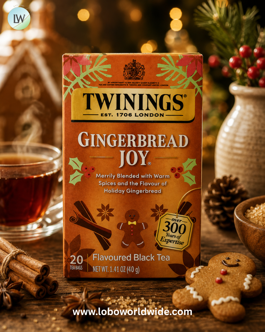 Twinings, Flavored Black Tea, 20 Tea Bags, 1.41 oz (40 g)