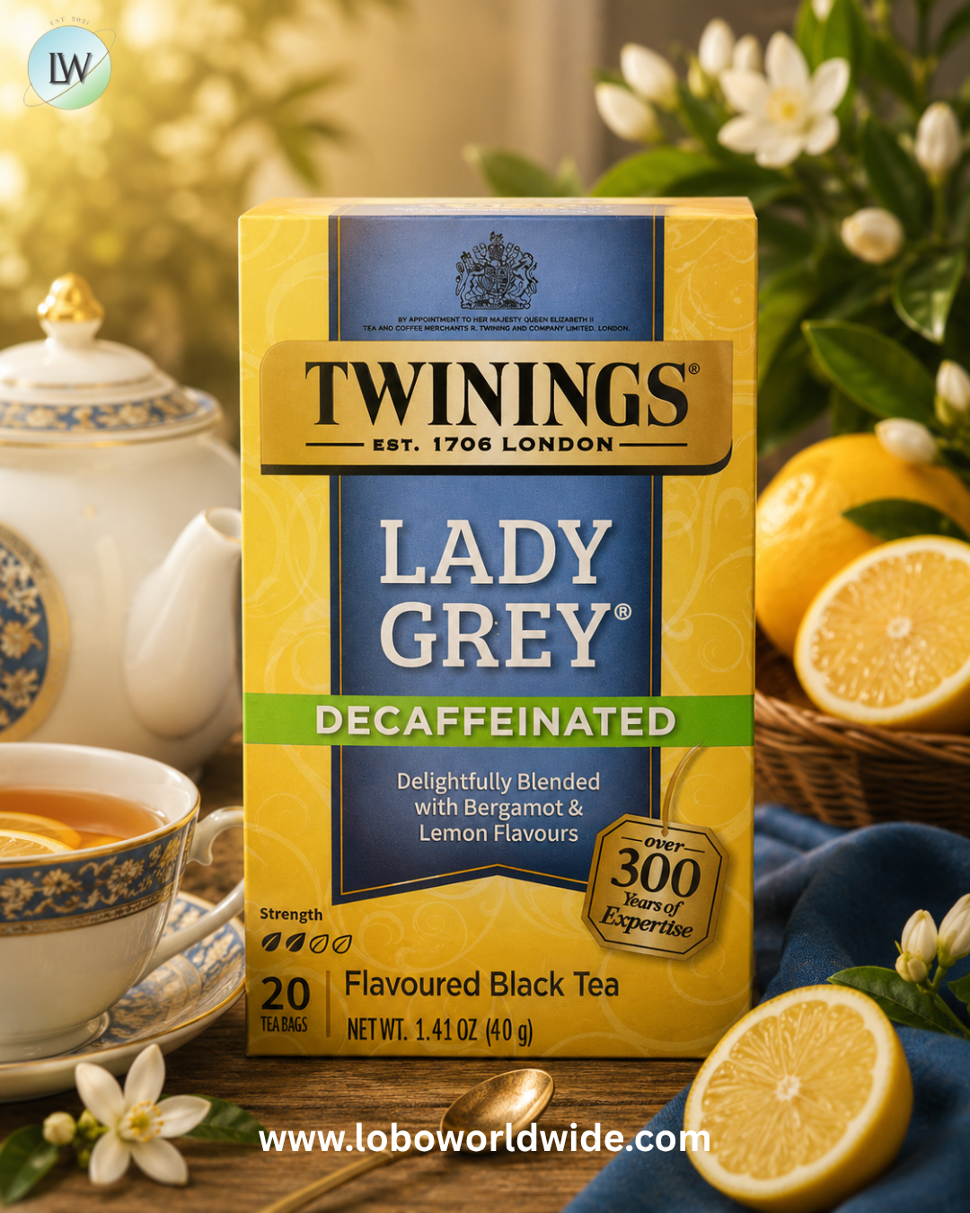 Twinings, Flavored Black Tea, 20 Tea Bags, 1.41 oz (40 g)