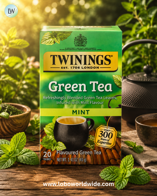Twinings, Flavored Green Tea, Mint, 20 Tea Bags, 1.41 oz (40 g)