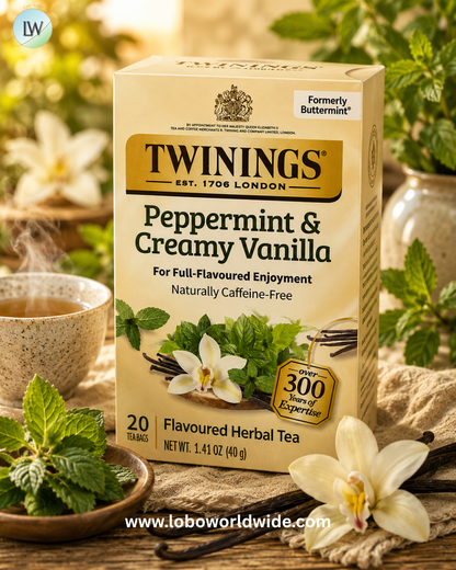 Twinings, Flavored Herbal Tea, Caffeine Free, 20 Tea Bags