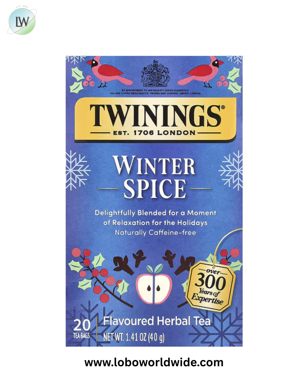 Twinings, Flavored Herbal Tea, Caffeine Free, 20 Tea Bags, 1.41 oz (40 g)