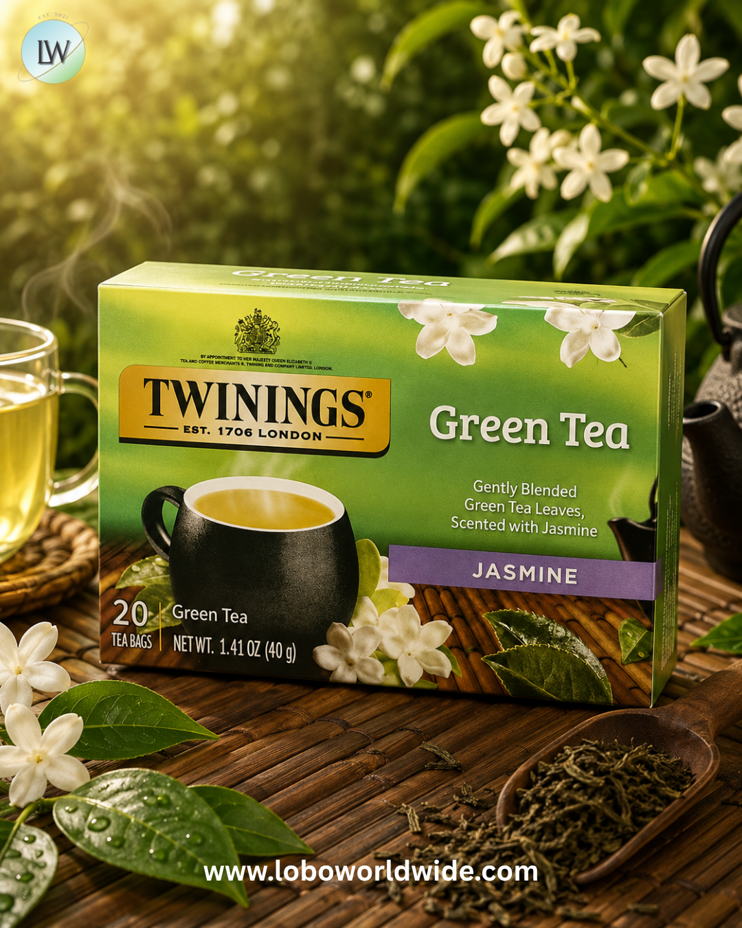 Twinings, Flavored Green Tea, Mint, 20 Tea Bags, 1.41 oz (40 g)