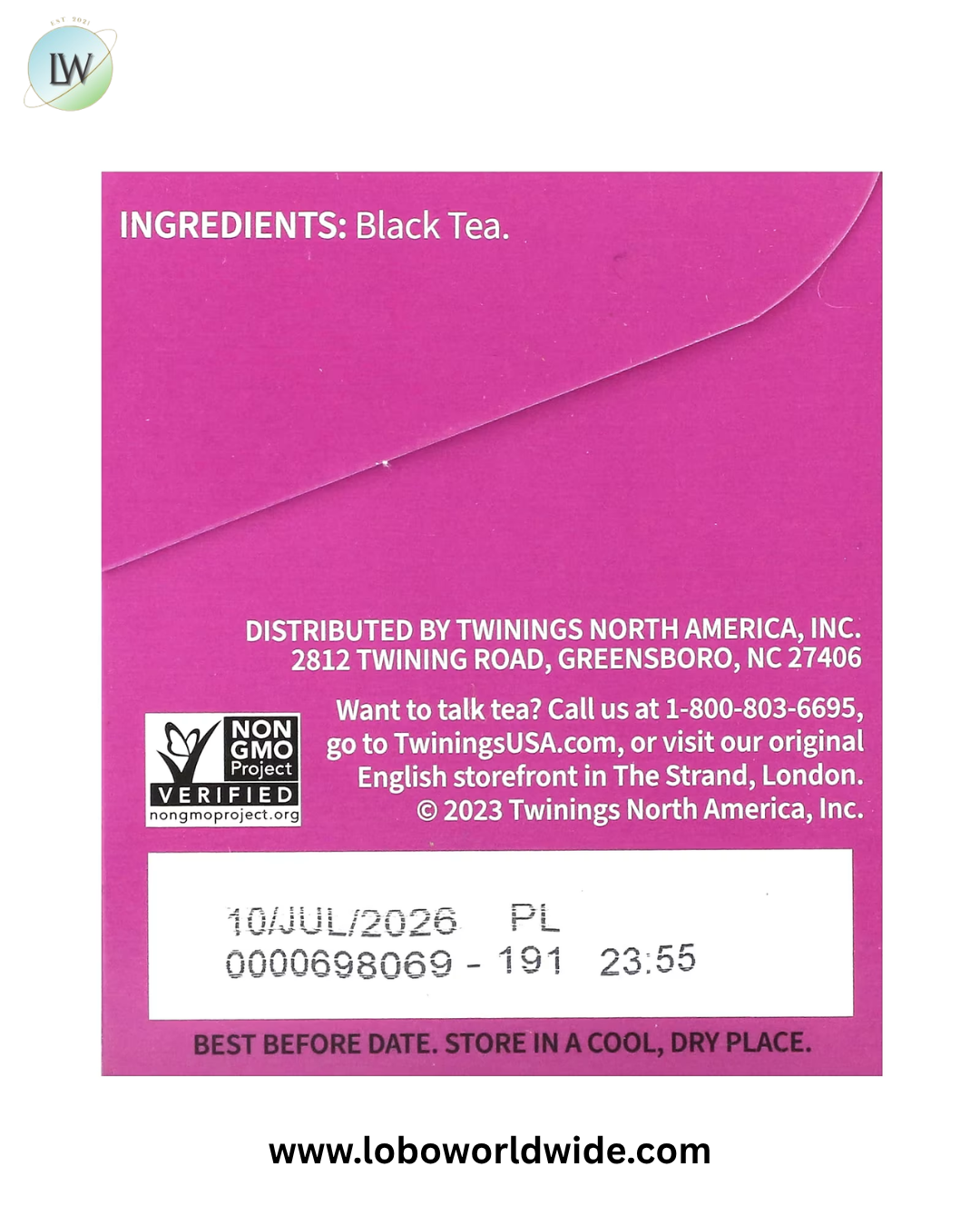 Twinings, Pure Black Tea, Darjeeling